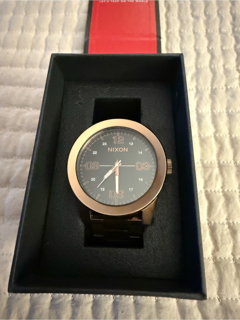 Nixon The Corporal Coffee Case Black Dial Men’s Watch